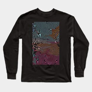 Mount Blanc Modern Topographic Long Sleeve T-Shirt